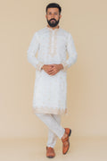 MLS EMBROIDERED KURTA PAJAMA
