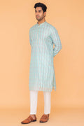 MLS EMBROIDERED KURTA PAJAMA
