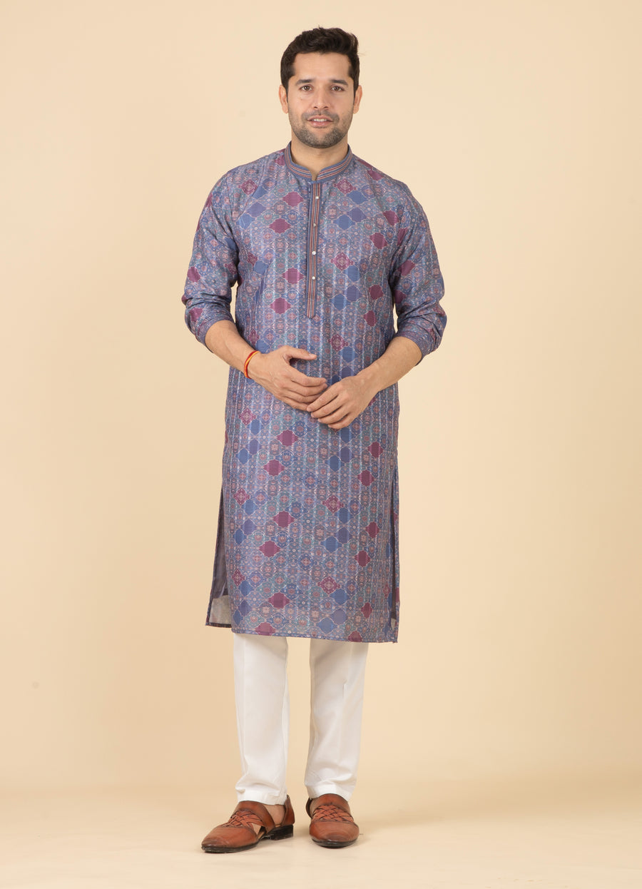 MLS PRINTED KURTA PAJAMA