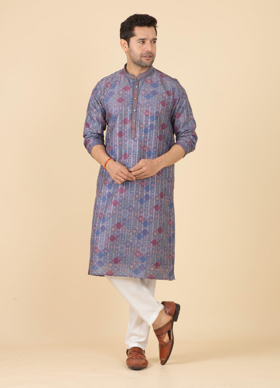 MLS PRINTED KURTA PAJAMA