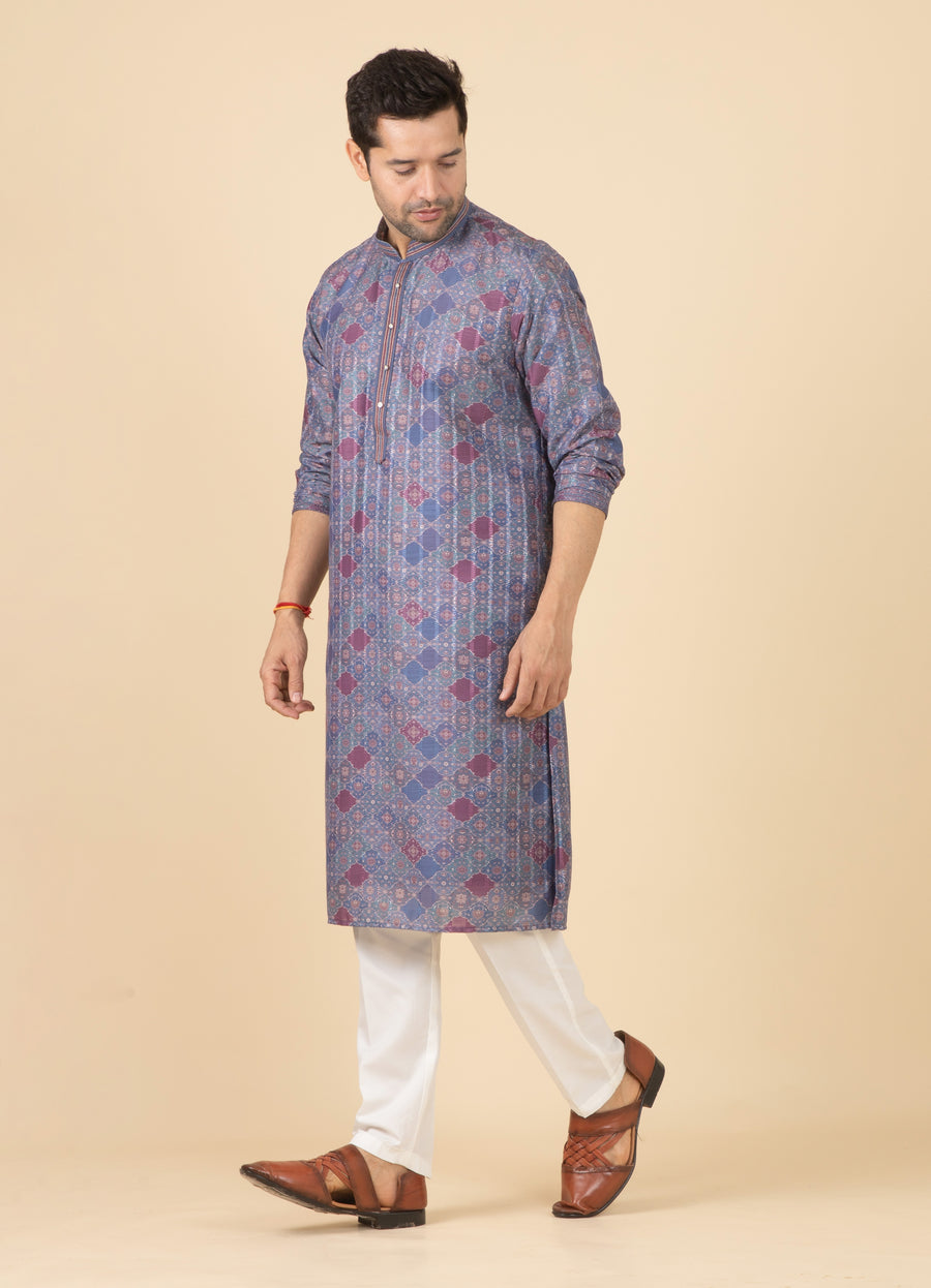 MLS PRINTED KURTA PAJAMA