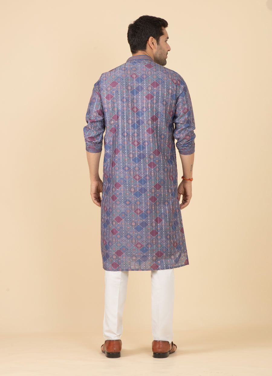 MLS PRINTED KURTA PAJAMA