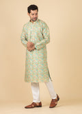 MLS PRINTED KURTA PAJAMA