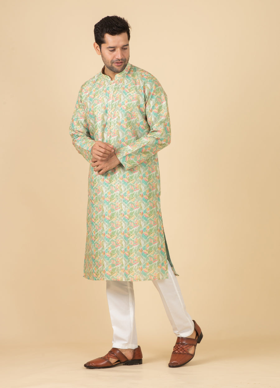 MLS PRINTED KURTA PAJAMA