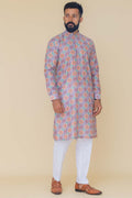 MLS PRINTED KURTA PAJAMA