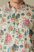 MLS PRINTED KURTA PAJAMA