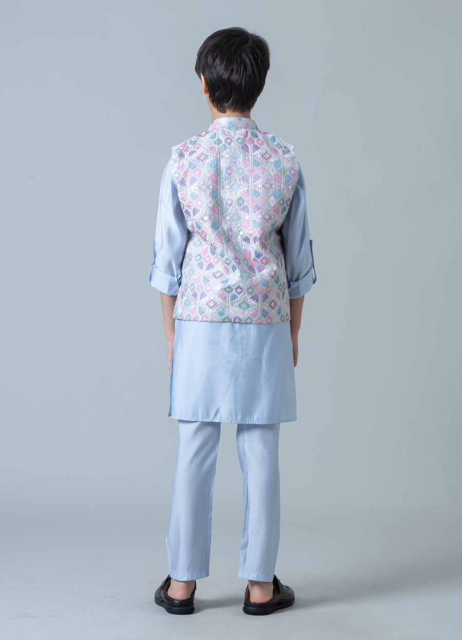 MLS KIDS KURTA JAWAHAR SET 3PCS