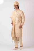 MLS EMBROIDERED SHERWANI 1PCS