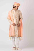 MLS EMBROIDERED SHERWANI 1PCS