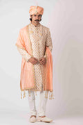 MLS EMBROIDERED SHERWANI 1PCS