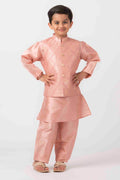 MLS ONION PINK KURTA JACKET SET