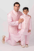MLS PINK KURTA JACKET SET