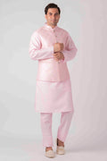 MLS PINK KURTA JACKET SET