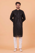 MLS CHIKANKARI KURTA PAJAMA
