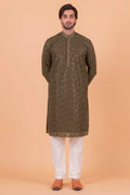 MLS CHIKANKARI KURTA PAJAMA