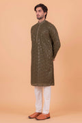 MLS CHIKANKARI KURTA PAJAMA