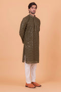 MLS CHIKANKARI KURTA PAJAMA
