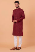 MLS CHIKANKARI KURTA PAJAMA