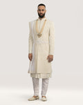 MLS EMBROIDERED SHERWANI 4PCS