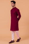 MLS EMBROIDERED KURTA PAJAMA