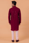 MLS EMBROIDERED KURTA PAJAMA