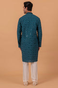 MLS EMBROIDERED KURTA PAJAMA