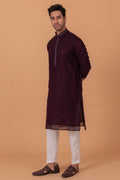 MLS EMBROIDERED KURTA PAJAMA