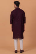 MLS EMBROIDERED KURTA PAJAMA