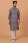 MLS EMBROIDERED KURTA PAJAMA