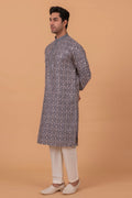 MLS EMBROIDERED KURTA PAJAMA