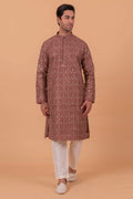 MLS EMBROIDERED KURTA PAJAMA