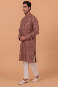 MLS EMBROIDERED KURTA PAJAMA