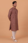 MLS EMBROIDERED KURTA PAJAMA