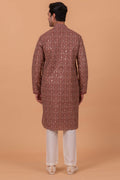 MLS EMBROIDERED KURTA PAJAMA