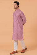 MLS EMBROIDERED KURTA PAJAMA