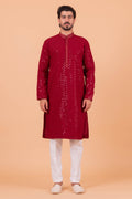 MLS CHIKANKARI KURTA PAJAMA