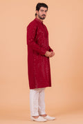 MLS CHIKANKARI KURTA PAJAMA