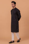MLS EMBROIDERED KURTA PAJAMA