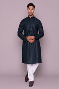 MLS EMBROIDERED KURTA PAJAMA