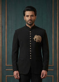 MLS EMBROIDERED JODHPURI SUIT 2PCS