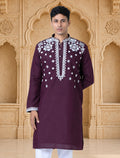 MLS EMBROIDERED KURTA PAJAMA