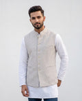 MLS LINEN JAWAHAR JACKET 1PC