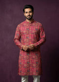 MLS PRINTED KURTA PAJAMA 2PCS
