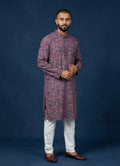 MLS PRINTED KURTA PAJAMA 2PCS