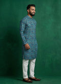 MLS PRINTED KURTA PAJAMA 2PCS