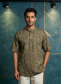 MLS PRINTED SHORT KURTA H/S