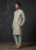 MLS EMBROIDERED KURTA PAJAMA 2PCS