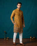 MLS EMBROIDERED KURTA PAJAMA