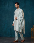 MLS EMBROIDERED KURTA PAJAMA 2PCS