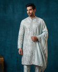 MLS EMBROIDERED KURTA PAJAMA 2PCS